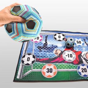 1 pçs conjunto de tapete de jogo de futebol ao ar livre indoor brinquedos de futebol multiplayer crianças treinamento menino presentescompetitivo jogar jogo de gol de futebol