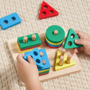 Montessori brinquedos educativos de madeira jogos de desenvolvimento da criança 3 anos crianças 3d quebra-cabeças de madeira brinquedo de aprendizagem do bebê criança jogo de quebra-cabeça