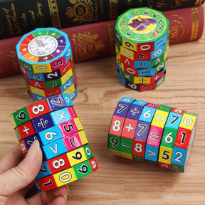 Montessori Magic Cube Math Toy Aprendizagem Puzzle Matemática Operação Early Learning Toy Ensino Aid para Pré-escolar Criança