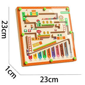 Labirinto Magnético Montessori Infantil – Brinquedo Educativo de Concentração e Lógica | 3 a 6 anos